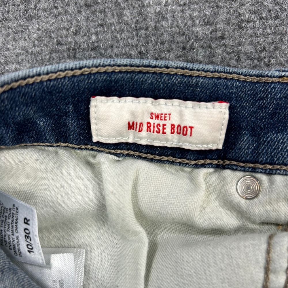 Lucky Brand Sweet Mid Rise Boot Jeans Womens 10/30R Dark Wash Denim Pants - Picture 6 of 13